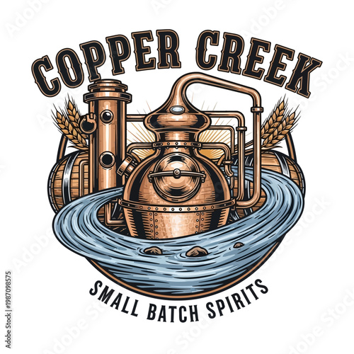 Copper Creek Small Batch Distillery Logo.