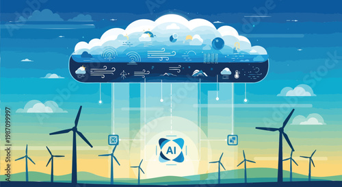Cloud-Based Artificial Intelligence Orchestrating Sustainable Wind Energy for Advanced Data Management and a Green Technological Future