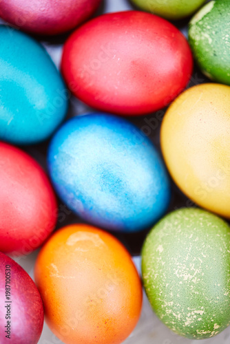 colorful easter eggs