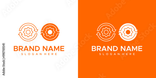 Logo Template Design on Contrasting Backgrounds