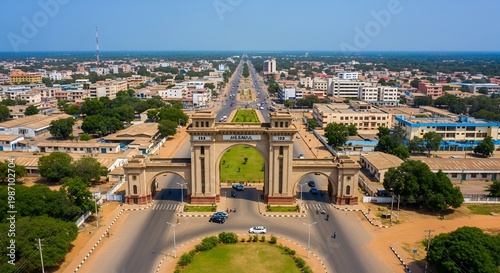 Arch of Independence, Bamako, Mali: Iconic Landmark and Urban Landscape