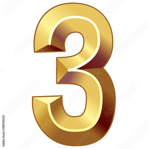 Gold 3 text, digital number, gold number three, text, photograph, trademark