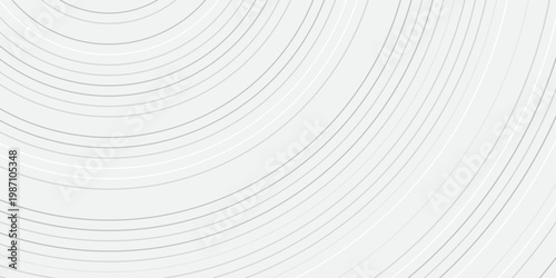 Modern white gray abstract background, the look of stainless steel, circular lines on a blue background. Vector Illustration