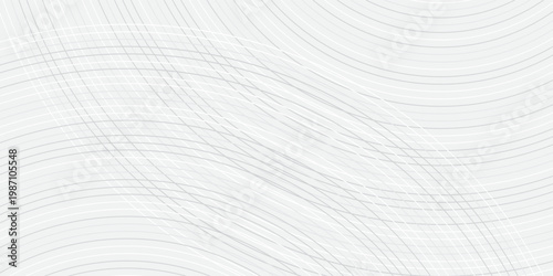 Modern white gray abstract background, the look of stainless steel, circular lines on a blue background. Vector Illustration