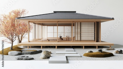 Serene Japanese Minimalist House Design