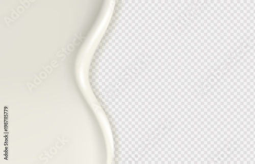 Liquid vector dripping ice cream texture. Glossy sugary flow drip, melting creamy surface.