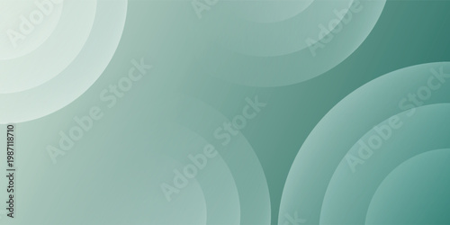 Abstract Teal Circular Gradient Background With Concentric Rings and Minimal Modern Design