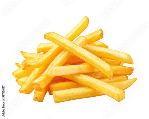 фотографія A pile of delicious golden french fries, ready to be enjoyed PNG