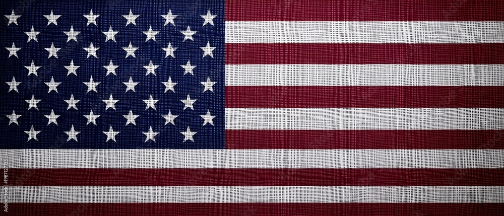 Fototapeta premium Patriotic Symbolic American Flag Graphic. 