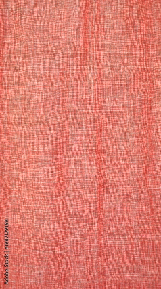 Fototapeta premium Vibrant red fabric background creates soft texture textured red material provides versatile backdrop