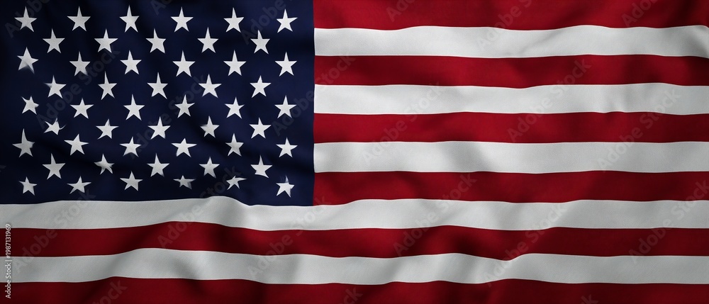 Obraz premium Patriotic Symbolic American Flag Graphic. 
