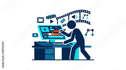 Video Editing Workflow With Computer and Technology