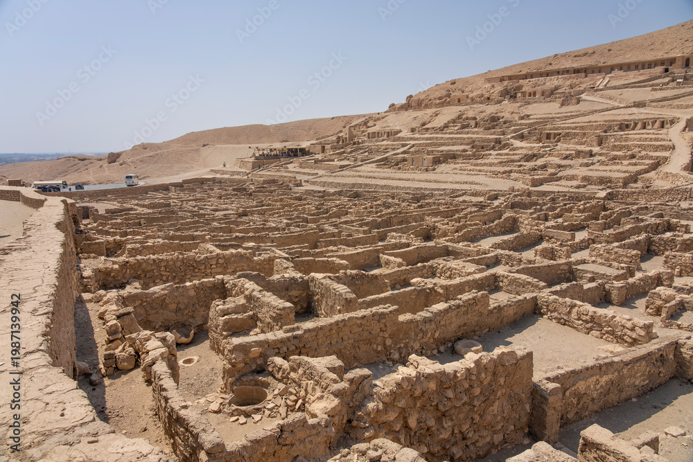 Obraz premium Deir el Medina, Luxor, Egypt.