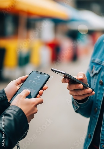 Contactless payment with phones mobile technology