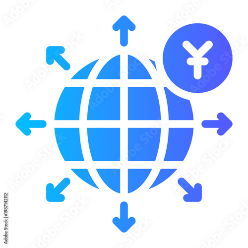 yuan gradient icon