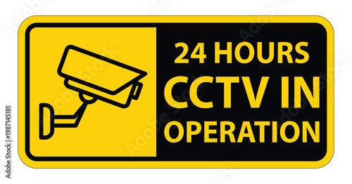 CCTV Surveillance Sign for Safety and Security in Public Spaces