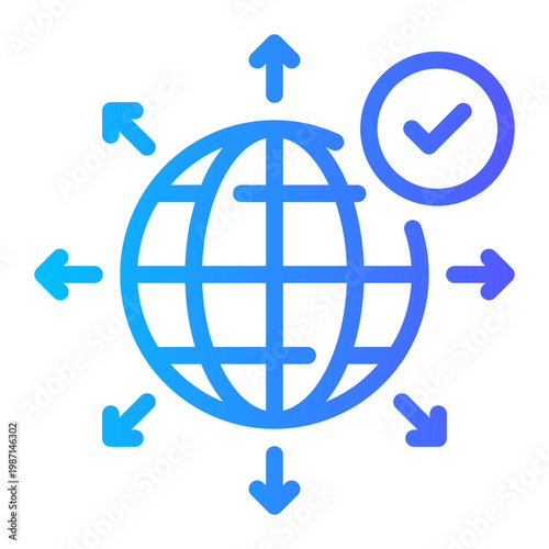 check gradient icon
