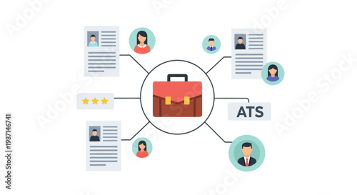 Brown Leather Business Briefcase Closeup.