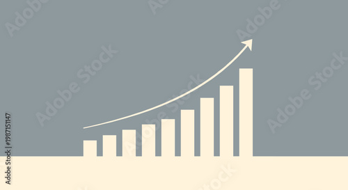 Flat minimalist illustration of crypto market maturity