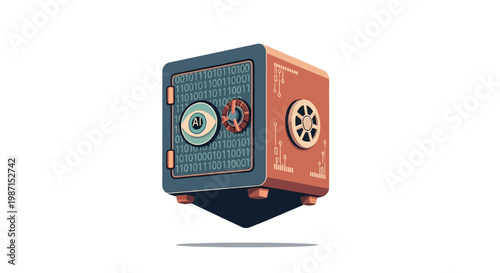 Secure metal safe box container.