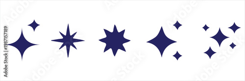 AI sparkle stars with square icon. Artificial intelligence technology and Machine learning concept. Generate symbol for application and web.