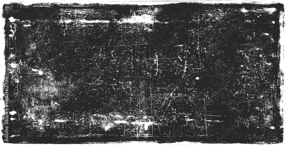 Naklejka premium Dark grunge texture overlay with scratch and dust effect