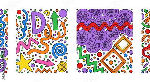 Vibrant abstract artwork hgfjd illustration features swirling shapes and colorful patterns