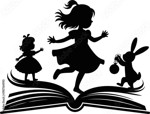 Alice in wonderland , we're all mad here , alice, cut files for cricut silhouette, clipart