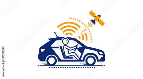 Autonomous Car With Satellite Navigation System