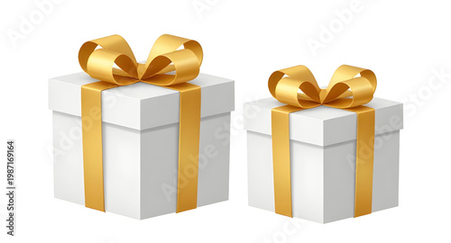 gift boxes, white presents, gold ribbon, shiny bow, luxury packaging, elegant gift wrap, festive presents, holiday gifts, premium box, celebration package, decorative ribbon, birthday gift, wedding pr