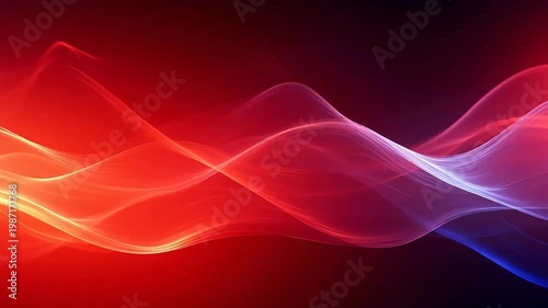 Digital fuchsia glowing curve abstract background