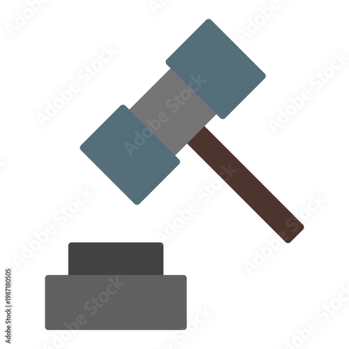 Legal Vector Flat Icon Design