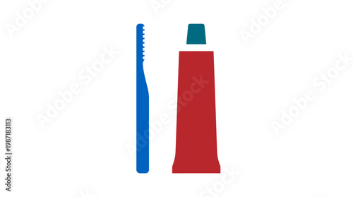 Toothbrush and toothpaste for oral care.