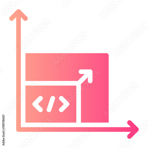 scalability gradient icon