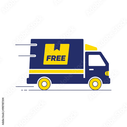 Free Delivery Truck Service Vehicle.