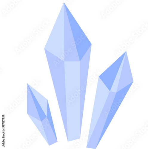 Diamond Gemstone Icon - Brilliant Cut Luxury Jewel Vector