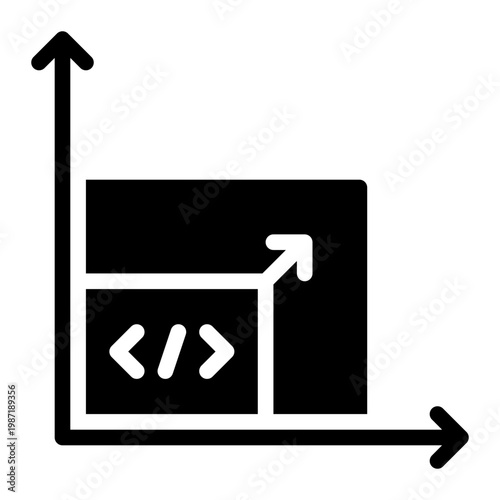 scalability glyph icon