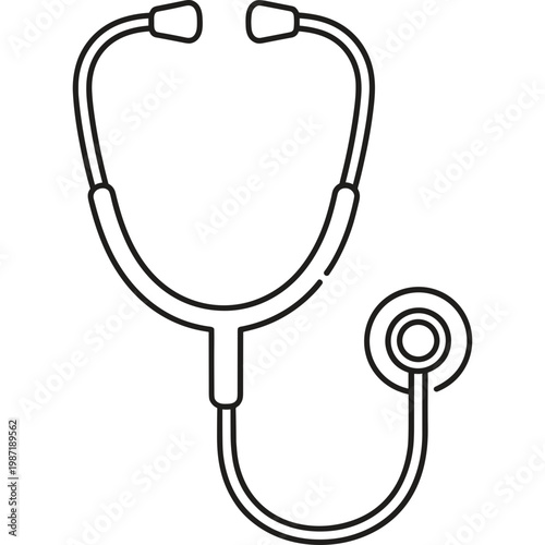 A medical professional uses a stethoscope for a health check.