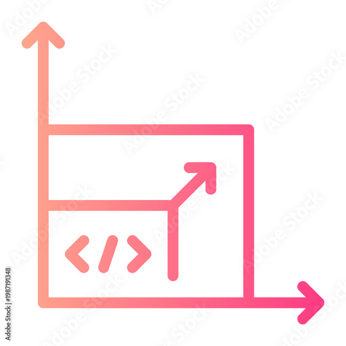 scalability gradient icon