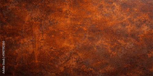 Tableau sur toile Rusty metal texture background, corroded steel surface, grunge orange pattern, a