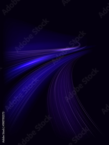 Optical fiber for digital information transmission. Modern communications technologies. Sketch for creative use.