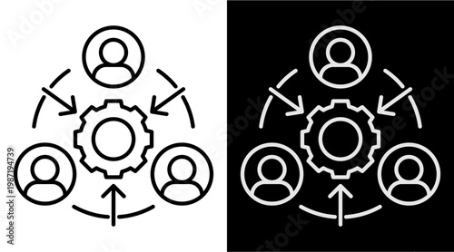 Engagement   White Icon Set Design