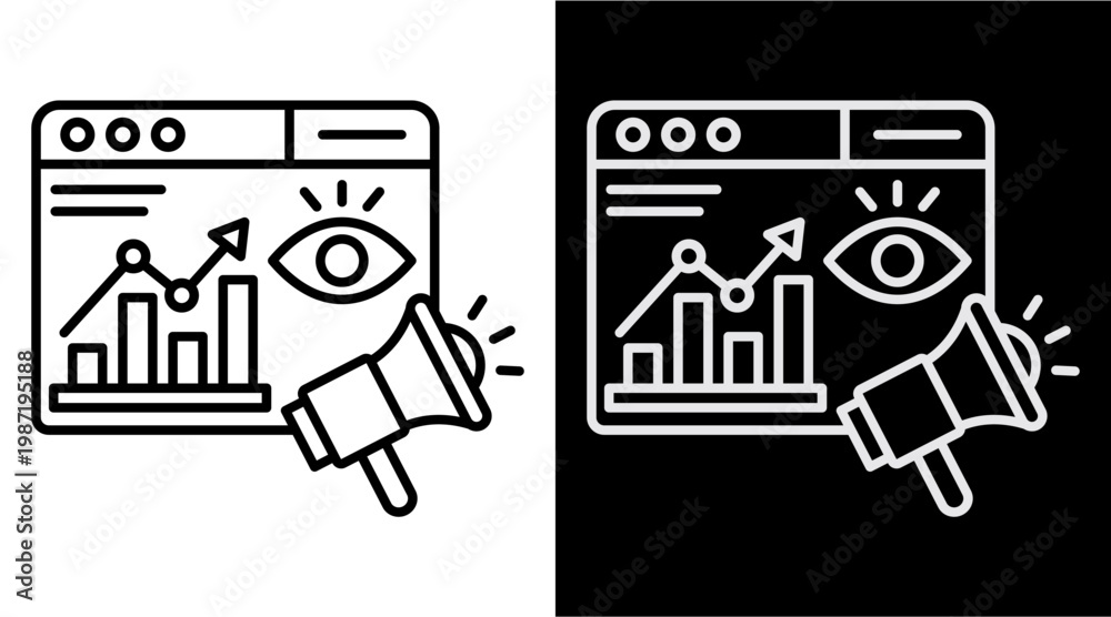 Fototapeta premium Impression White Icon Set Design
