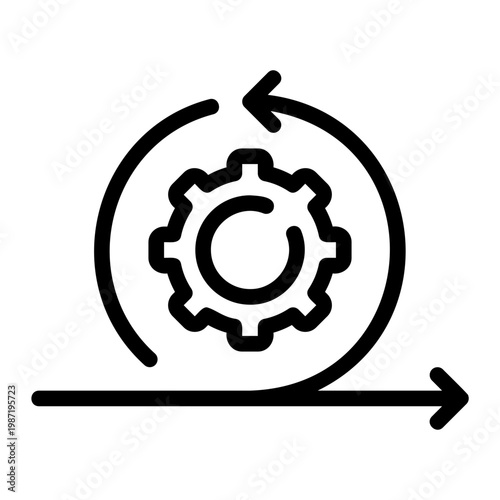 Εκτύπωση καμβά agile line icon
