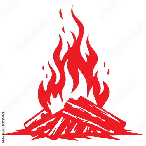 Campfire Flames Icon