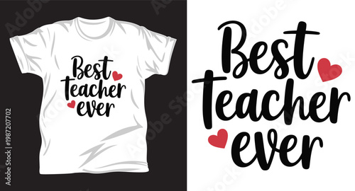 Teacher graphic vector t shirt design print