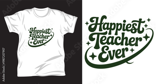 Teacher graphic vector t shirt design print