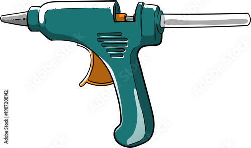 Hot Glue Gun Craft and DIY Tool Vector
