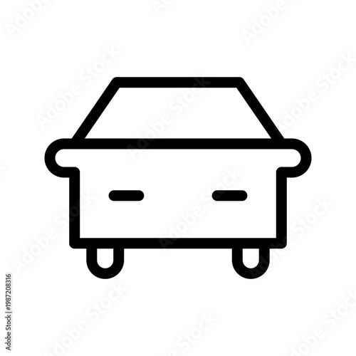 Modern taxi icon urban transport vehicle, city ride service and passenger mobility concept visual