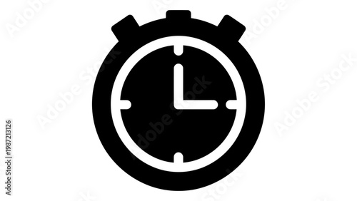 Stopwatch icon isolated on white background